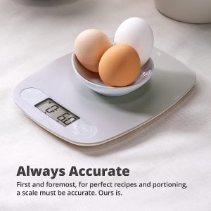 greater goods food scale for kitchen digital kitchen scale perfect as cooking baking meat diet coffee scale measures in 1 2