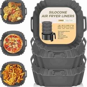 3 pack silicone air fryer liners reusable review
