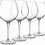 Luigi Bormioli Crescendo 22.25 Ounce, Bourgogne Wine Glasses, Set Of 4, Crystal SON-hyx Glass, Made In Italy.