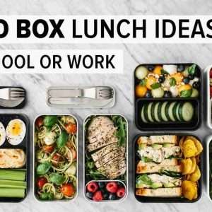 bento box lunch ideas for work or back to school healthy meal prep recipes 1