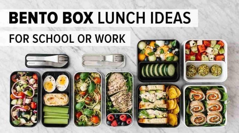 bento box lunch ideas for work or back to school healthy meal prep recipes 1
