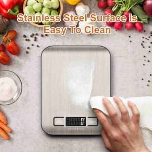 crownful food scale 11lb digital kitchen scales weight ounces and grams for cooking and baking 6 units with tare functio 4