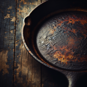 is it safe to use old cast iron cookware