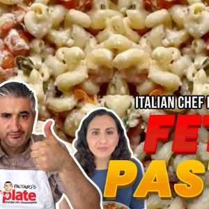 italian chef reacts to viral baked feta cheese pasta from tiktok IVd70MgjxkM