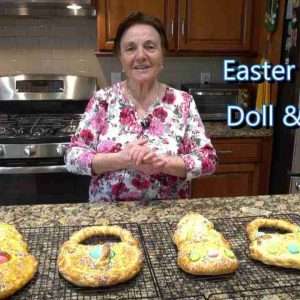 italian grandma makes easter cookie doll basket BDuvp0ltoPA