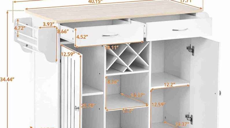 kasue rolling kitchen cart with drawers and storage cabinets mobile kitchen island on wheels kitchen trolley with wine r 1
