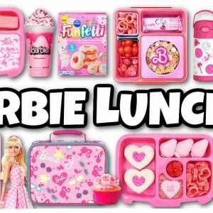new barbie movie lunches eating so much pink food 1