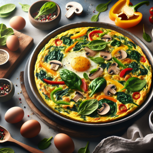 whats the process for making an italian style frittata with eggs and various fillings
