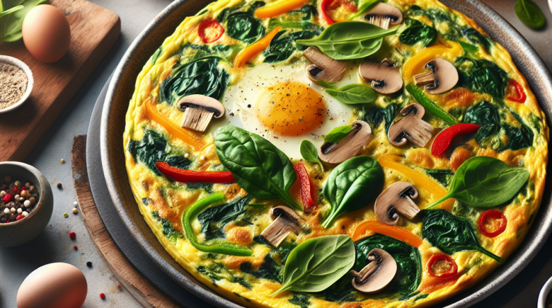 whats the process for making an italian style frittata with eggs and various fillings