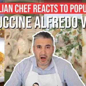 italian chef reacts to popular fettuccine alfredo pasta 3HNZcibrfIA
