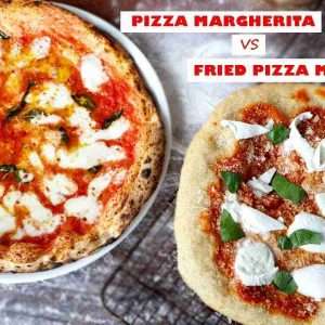 neapolitan deep fried pizza montanara vs neapolitan pizza margherita qNxHnG9tmIg