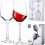 GIFORYA Red Wine Glasses (Set of 2)- Long Stem Wine Glasses, 13 Ounce Crystal Wine Glasses Set with Gift box, Modern Unique Large White Wine Glasses – Anniversary, Christmas