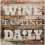 Stonebriar Rustic 15 Inch Wine Theme Wood Wall Art with “Wine Tasting Daily” Saying, Decorative Wall Decor for the Living Room, Kitchen, or Dining Room