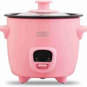 dash mini rice cooker steamer with removable nonstick pot keep warm function recipe guide 2 cups for soups stews grains