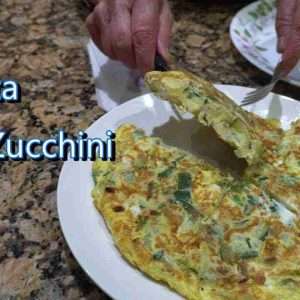 italian grandma makes frittata with zucchini 06shLJ6KfSc