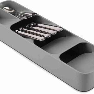 joseph joseph drawerstore compact cutlery silverware organizer kitchen drawer tray small gray