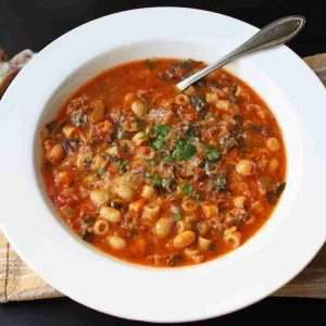 minestrone soup recipe italian vegetable and pasta soup 1