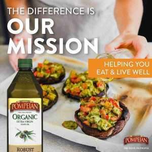 pompeian usda organic robust extra virgin olive oil first cold pressed full bodied flavor perfect for salad dressings ma