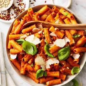 roasted red pepper pasta 1