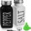 Salt and Pepper Shakers Set -DWTS DANWEITESI Cute Salt Shakers – Vintage Glass Black and White Shaker Set with Stainless Steel Lid – For Black and White Kitchen