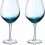 CUKBLESS Wine Glasses for Red or White Wine, Hand Blown Large Wine Glass Set of 2, Blue Crackle Lead-Free Stemmed Glassware for Gift,Anniversary Party,Birthday-20 Ounce
