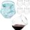 LUODA Silver Diamond Shaped Plastic Stemless Wine Glasses Set of 24, Disposable 12 Oz Clear Plastic Whiskey Glasses for Birthday, Housewarming and Weddings