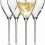 Krosno – Perla White Wine Glasses 4 x 9.5 oz | Wine Glasses 4 Set | Wedding Gift | Dishwasher Safe | Crystalline Glass | Durable | Scratch Resistant | Gift Idea