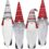D-FantiX Christmas Gnome Wine Bottle Covers, 4 Pack Handmade Tomte Swedish Gnomes Wine Bottle Toppers Decorative Santa Scandinavian Plush Christmas Decorations New Year Dining Table Decor Party Gift