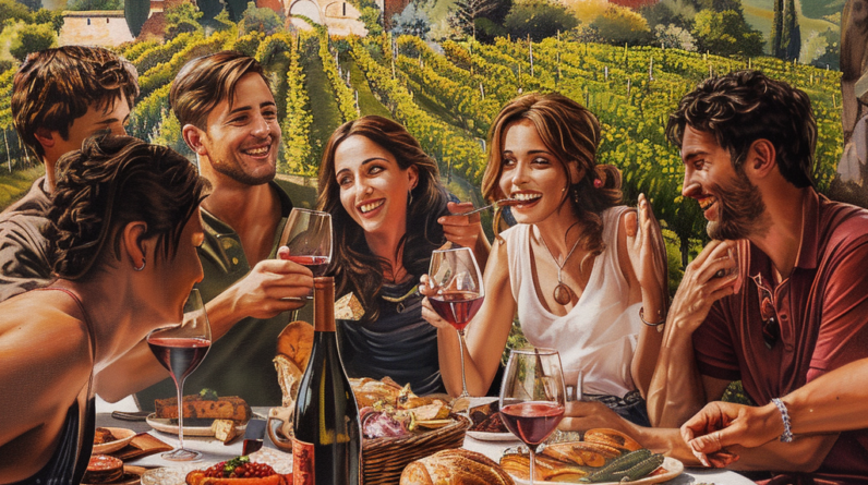 seven italian people wine and food 3