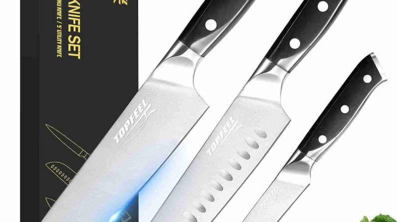 topfeel professional chef knife set review