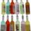 10 pcs Multi-Colors Mini Resin Wine Bottles Charms Bulk Earrings Dangles Necklaces Pendants Keychains Craft Findings DIY Jewelry Making Accessories 52x11x11mm