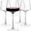 Luxbe – Crystal Wine Glasses 20.5-ounce, Set of 4 – Red or White Wine Large Glasses – Pinot Noir – Burgundy – Bordeaux – 600ml