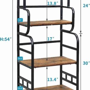 ok furniture metal 4 tier kitchen bakers rack with storage shelf standing microwave oven stand rack spice rack organizer