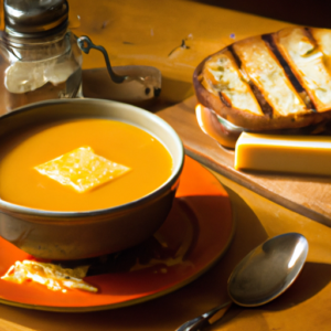 pairing grilled cheese with butternut squash soup