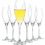 FAWLES Champagne Flutes Set of 6, Crystal Glass, 9 oz Champagne Glasses, Prosecco Sparkling Wine Glasses Set