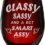 Shop4Ever Classy Sassy And A Bit Smart Laser Engraved Stemless Wine Glass Funny Drinking Wine Glass For Bestfriend Sister Daughter