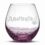 Integrity Bottles, Amortentia Stemless Wine Glass, Handblown, Hand Etched Gifts, Sand Carved (Bubbly Purple)
