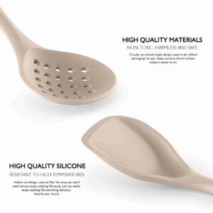 large silicone cooking utensils set heat resistant silicone kitchen utensils for cooking w wooden handles spatula set ki