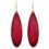 JIUIQL Unique Handmade Lightweight Bohemian Colorful Teardrop Wood Dangle Drop Earrings Personalized Geometric Waterdrop Natural Wooden Hook Earrings for Women Girls Statement Ethnic Tribal Jewelry Gifts (Wine Red)