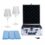 Gabriel-Glas Bundle – 3 items: portable aluminum framed wine glass carrying case with custom wine glass fit foam inserts, StandArt set of 2, and microfiber wine glass towel