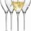 Krosno – Perla White Wine Glasses 4 x 9.5 oz | Wine Glasses 4 Set | Wedding Gift | Dishwasher Safe | Crystalline Glass | Durable | Scratch Resistant | Gift Idea