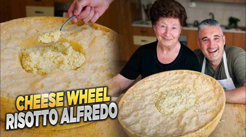 how to make cheese wheel risotto alfredo approved by nonna 0ImqhlrocHk