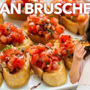 how to make italian bruschetta easy appetizer Q3xg35pcLyo