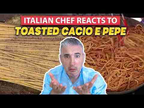 italian chef reacts to rachael ray toasted cacio e pepe