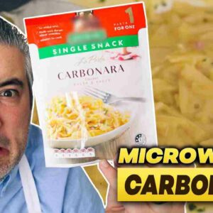 italian chef tries microwave carbonara for the first time Fnhv7NorjLc