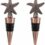 2PCS Starfish Wine And Beverage Bottle Stoppers Reusable Plug Wine Collectors gifts,Nautical Wedding Favors (Bronze Starfish, 2)