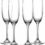 Amlong Crystal Lead-Free Champagne Flutes Glasses, Normal Stem, Set of 4