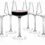 Luxbe – Crystal Wine Glasses Set 6, Red White Wine Large Glasses – 100% Lead-Free Glass – Pinot Noir – Burgundy – Bordeaux – 20.5-ounce