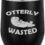 12 oz Double Wall Vacuum Insulated Stainless Steel Stemless Wine Tumbler Glass Coffee Travel Mug With Lid Otterly Wasted Otter Funny (Black)