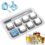 WSJIE Stainless Steel Ice Cubes Reusable Chilling Stones Whiskey Rocks Ice Cooler For Beer Wine Coffee Bar Party Gifts